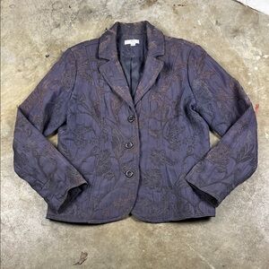 Erin by Erin London Women's Purple Floral Jacket
Size: Large